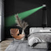 Papier peint design avec phare éclairant la mer dans une nuit noire pour chambre moderne