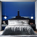Papier peint marin avec silhouette de phare sur fond nocturne pour chambre moderne