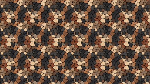 Papier peint pierres colorées Motif éclaté de différentes teintes terreuses et sombres