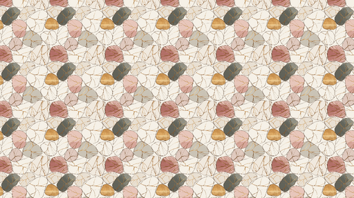 Papier peint pierres décoratives Motifs de pierres aux couleurs douces avec des veines dorées