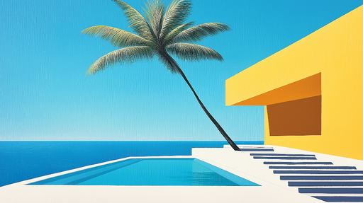 Papier peint piscine Design moderne et vibrant