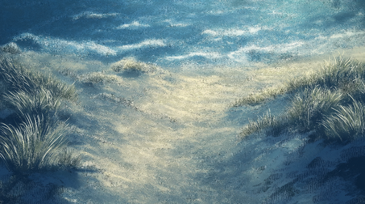 Papier peint plage Douceur des dunes et ciel maritime