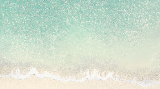Papier peint plage Eaux Turquoise et Sable Fin