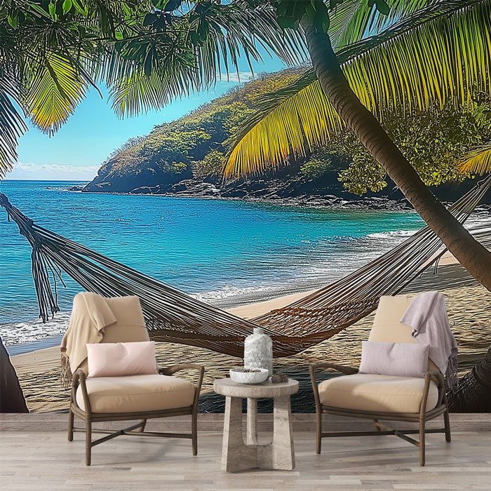 Tapisserie Murale Psychédélique Océan 180x230 Cm - Tenture Polyester Hippie, Décoration Chambre, Plage, étoiles De Mer - 3