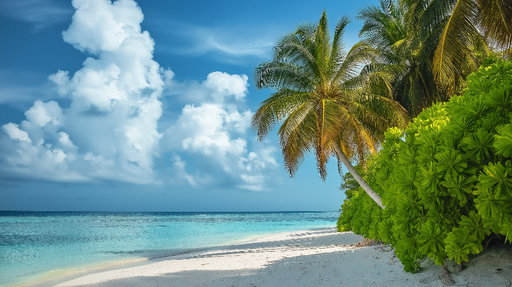 Papier peint plage tropicale Ambiance apaisante et naturelle