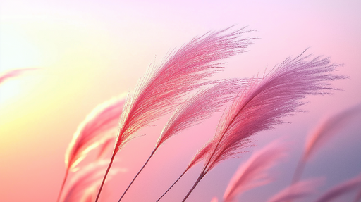 Papier peint plantes dans le vent Temps estival