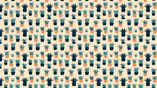 Papier peint plantes en pot Motif dynamique de plantes d'intérieur sur fond clair