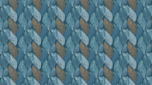 Papier peint plumes Motif de plumes colorées sur fond bleu profond