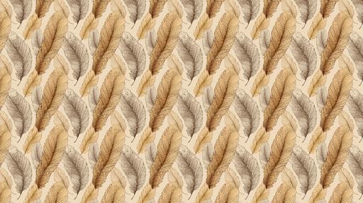 Papier peint plumes Motif de plumes naturelles en tons chauds