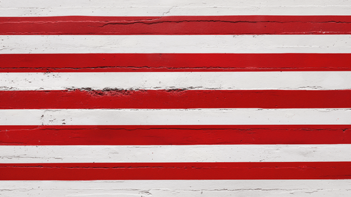 Papier peint rayures horizontales Imitation mur beton et rayures rouges