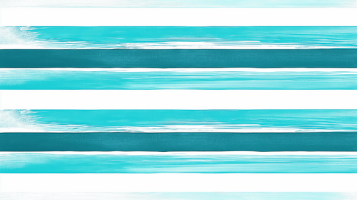 Papier peint rayures horizontales Nuances de turquoise
