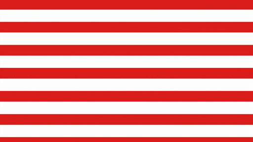 Papier peint rayures horizontales Rouge sur fond blanc