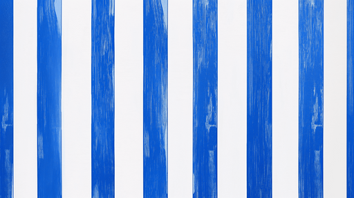 Papier peint rayures verticales Bleu royal sur fond blanc