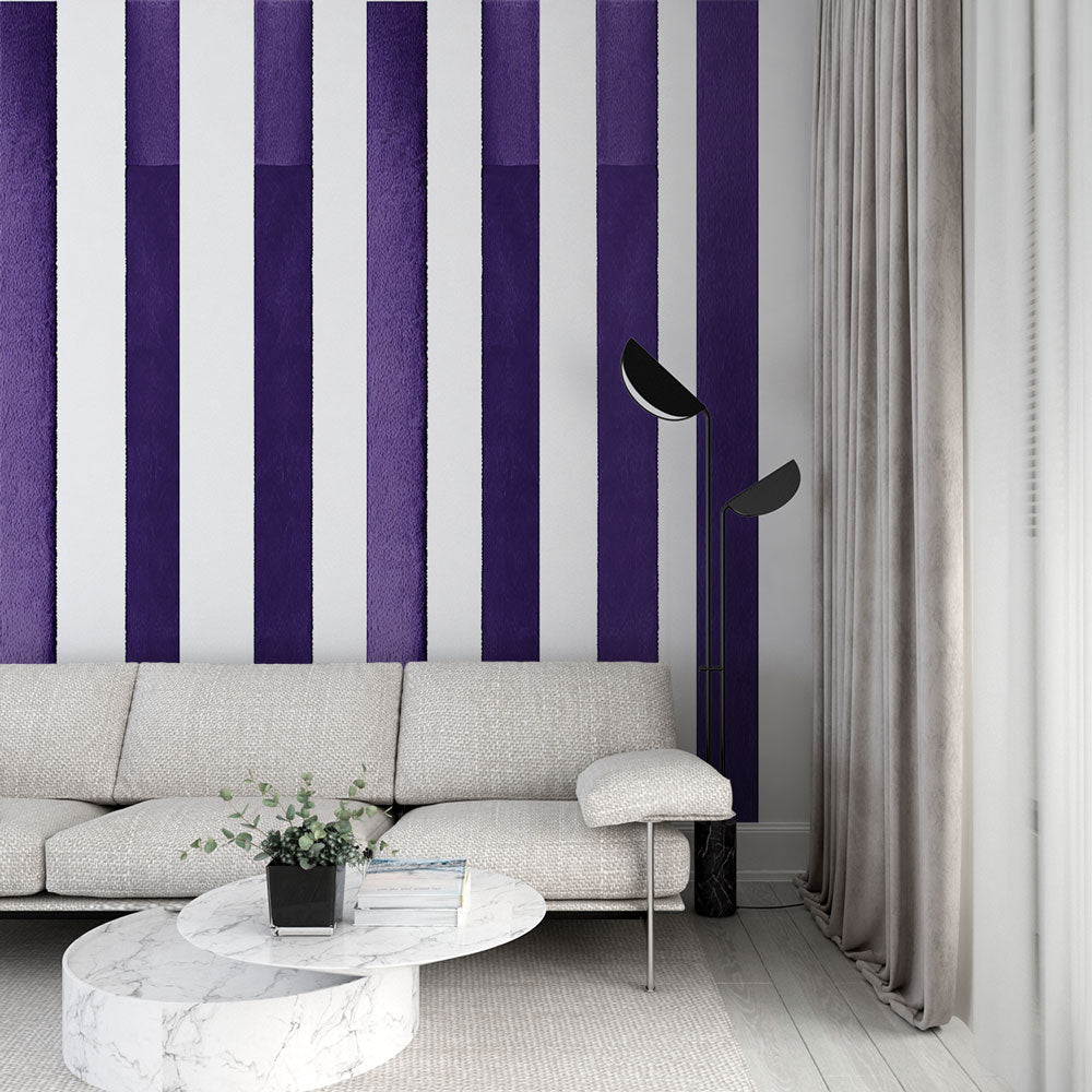 Papier Peint Photo 3D Violet Vortex – 7500NA, Mural Artistique Allemagne Fay