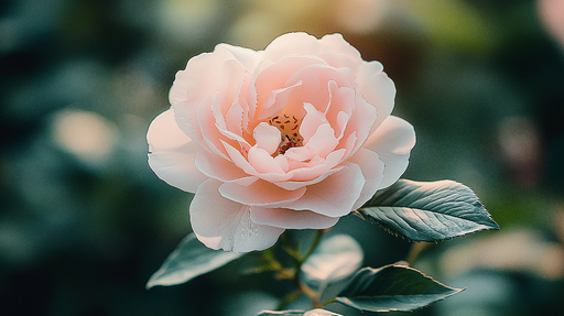 Papier peint rose délicate Fleur douce aux teintes roses