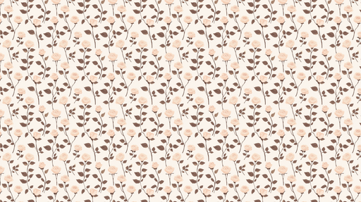 Papier peint roses Délikat motif floral de roses couleur crème sur fond clair