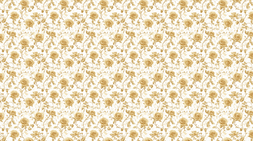 Papier peint roses dorées Un motif délicat de roses sur fond clair
