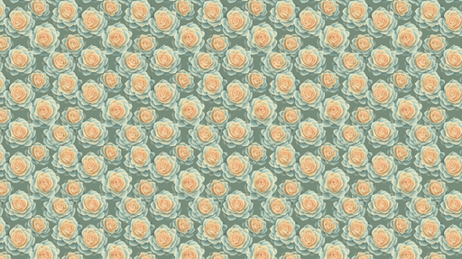 Papier peint roses Motif floral délicat avec des roses pastel et des feuillages doux