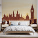 Papier peint skyline silhouette emblématique de Londres pour chambre moderne