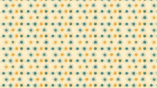 Papier peint soleil Motif joyeux de soleils colorés sur fond crème