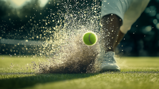 Papier peint tennis Sportif Action Capturée sur le Terrain