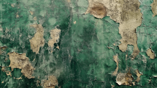 Papier peint texture décolorée Effet vieilli avec nuances de vert et de beige