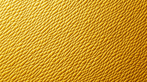 Papier peint texturé Motif en relief jaune vibrant