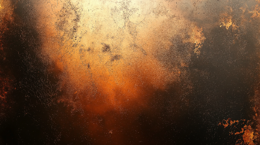Papier peint textures chaudes Motif abstrait aux nuances de cuivre et noir