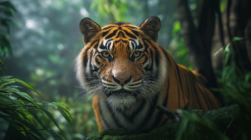 Papier peint tigre Regard