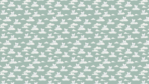 Papier peint tigres blancs Adorables tigres blancs jouant sur des nuages doux