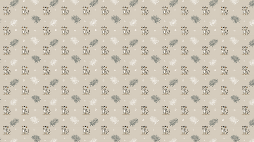 Papier peint tigres mignons Motif ludique de tigres et de feuillage tropical