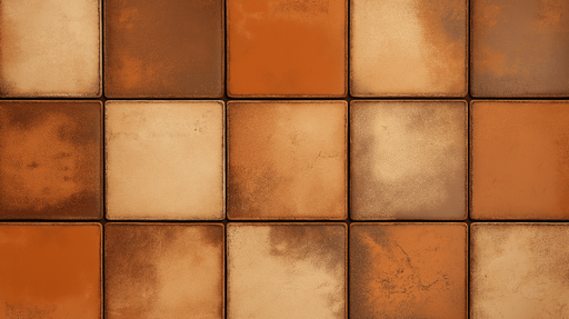 Papier peint tomettes Alternance de couleurs