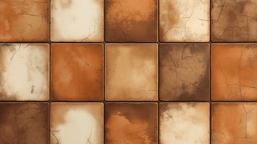 Papier peint tomettes Usees par le temps