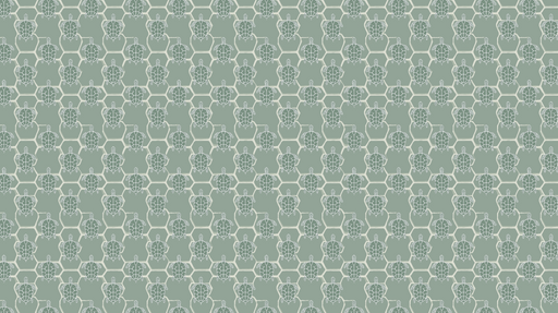 Papier peint tortue Motif élégant de tortues sur fond vert