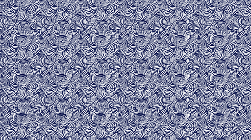 Papier peint tourbillon Motif de spirales blanches sur fond bleu marine