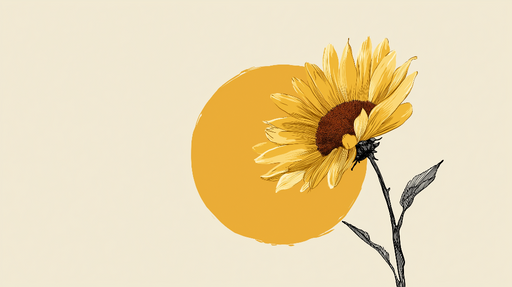 Papier peint tournesol Tournesol en valeur sa beauté sur un fond doux