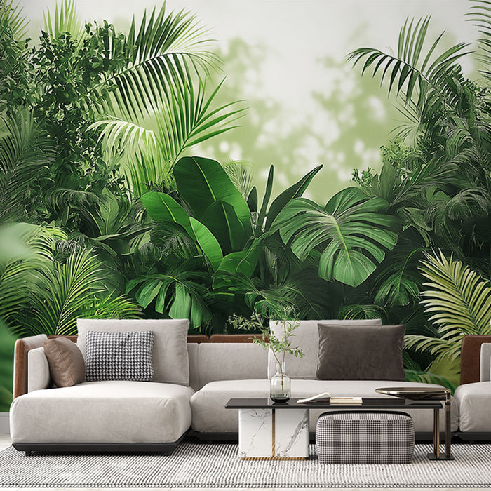 Papier peint tropical | Évasion au cœur d'une jungle luxuriante