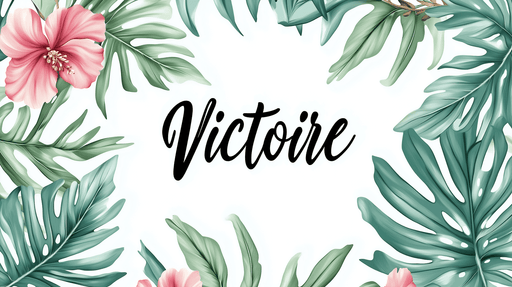 Papier peint tropical Motif hibiscus et feuillage luxuriant