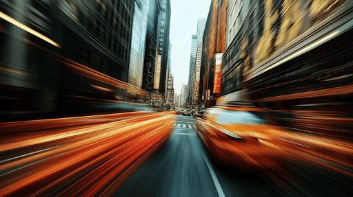 Papier peint urbain Vues dynamiques de la ville avec une touche de mouvement