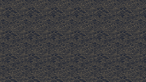 Papier peint vague dorée Motif ondulé élégant sur fond bleu nuit