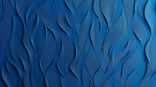 Papier peint vagues bleues Fluidité et profondeur élégantes