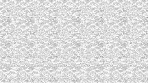 Papier peint vagues minimalistes Motifs de vagues grises sur fond blanc