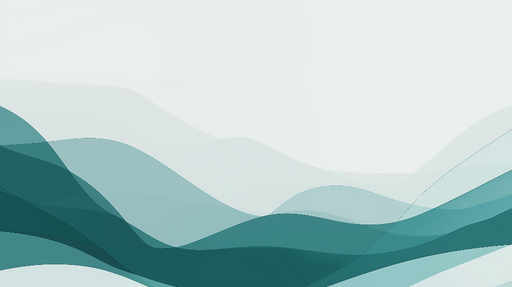 Papier peint vagues Motif abstrait aux nuances de bleu