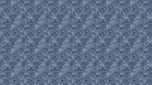 Papier peint vagues Motif élégant de vagues en dégradé bleu marine et blanc