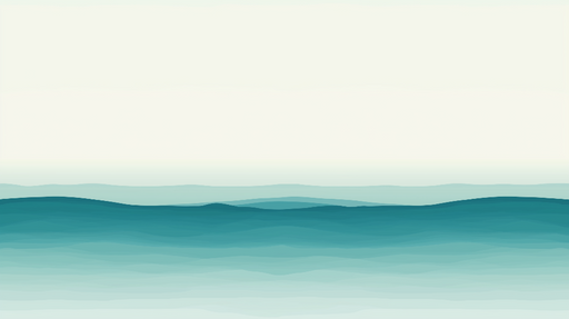 Papier peint vagues Motifs ondulants en dégradé de bleu