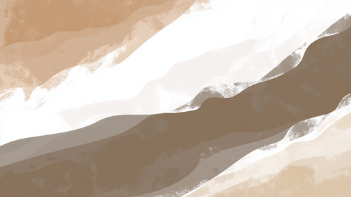 Papier peint vagues naturelles Motifs ondulés en tons beiges et marron