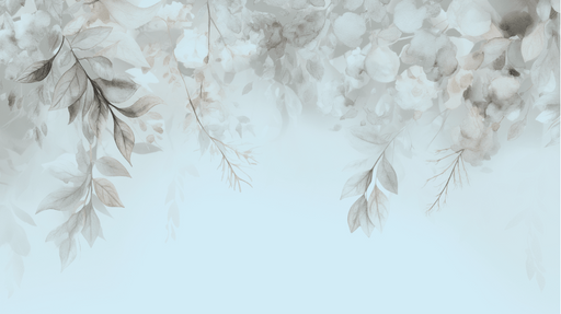 Papier peint vegetation bleue branches tombantes