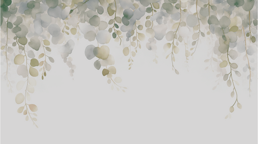 Papier peint verdure vegetation tombante grise