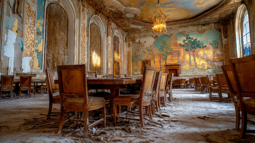 Papier peint vintage Décor ancien avec une touche de couleur et d'histoire