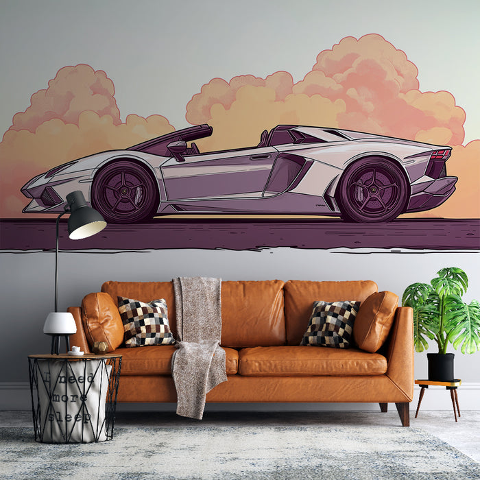 Papier peint voiture de sport Lamborghini | Élégante et puissante